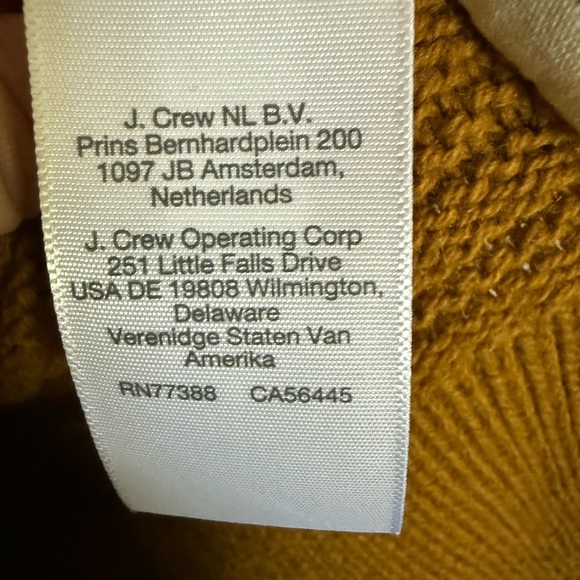 Madewell‎ Gold Ruffle Merino Wool Blend Sweater Size Medium - Picture 12 of 13